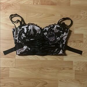 ‼️NWT‼️Dolls Kill X Unholy The Night Of Satin Bustier Small